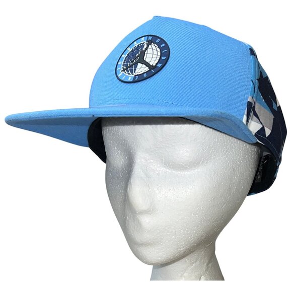 Nike Jordan World Snapback Cap Adult Unisex Blue & Patterned $35 - Picture 7 of 7
